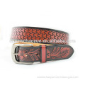 Genuine leather man new model belt embossed leather belt